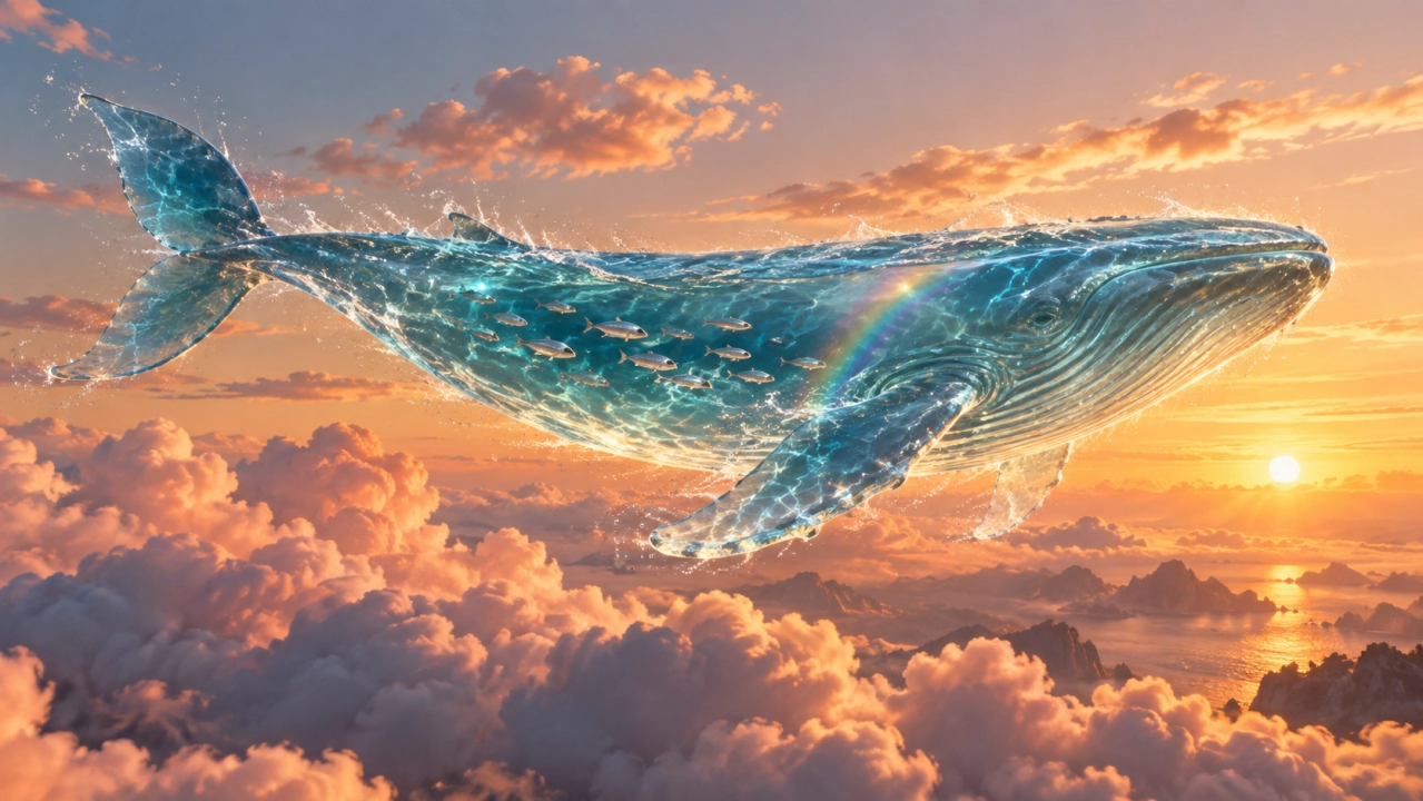 Whale Above the Clouds — Reference image